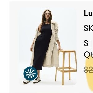 Athleta Beige Trench Coat